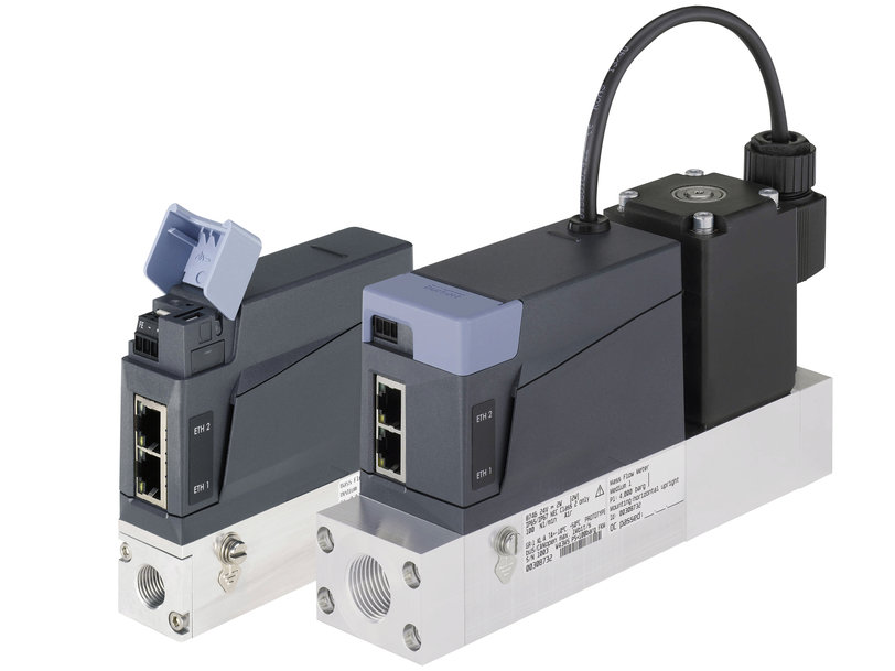 Mass flow controller conforms to USP Class VI, FDA and EG 1935